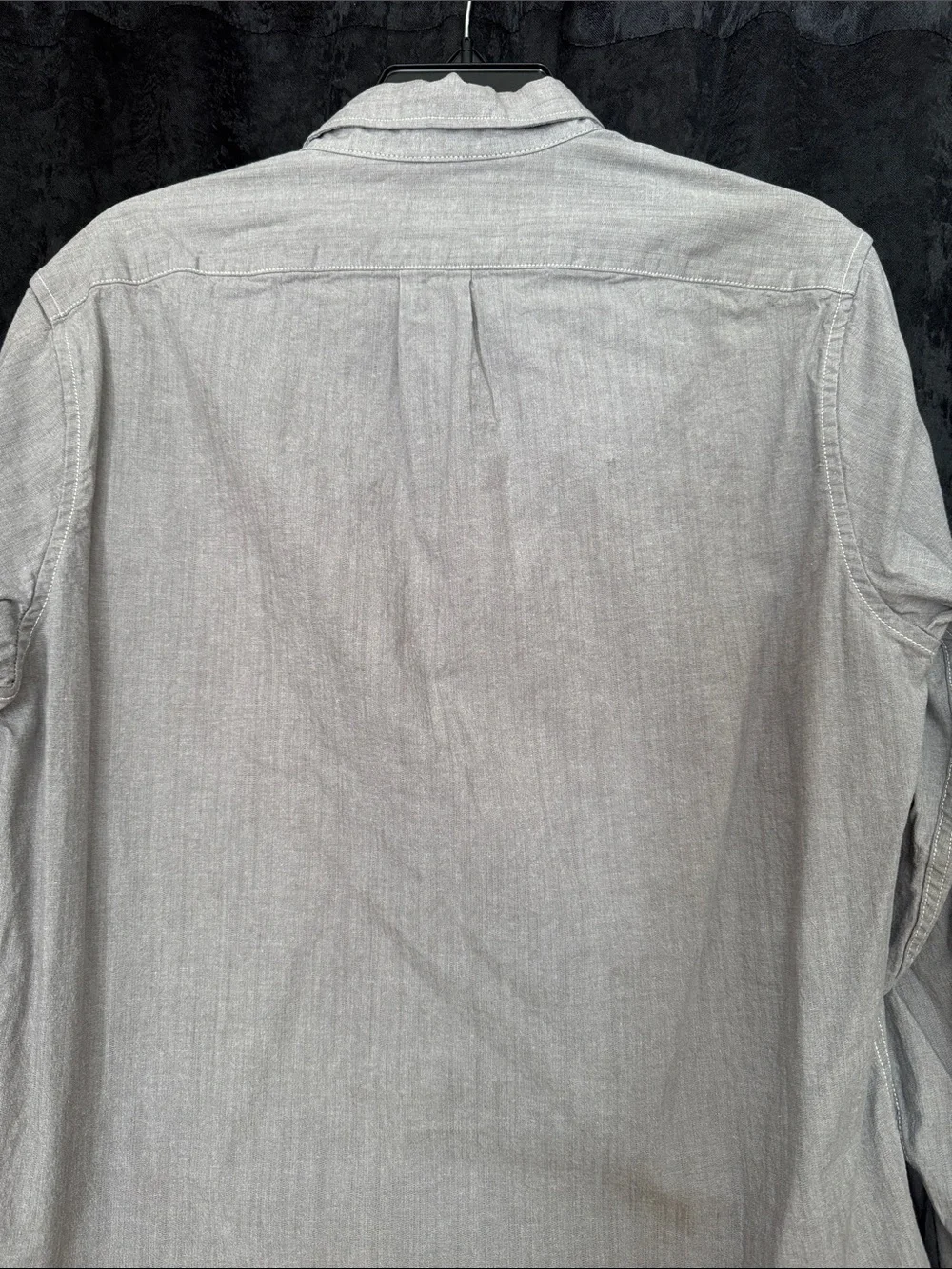 J. Crew Men’s Button-Down in Light Gray - thick high quality shirt Size M